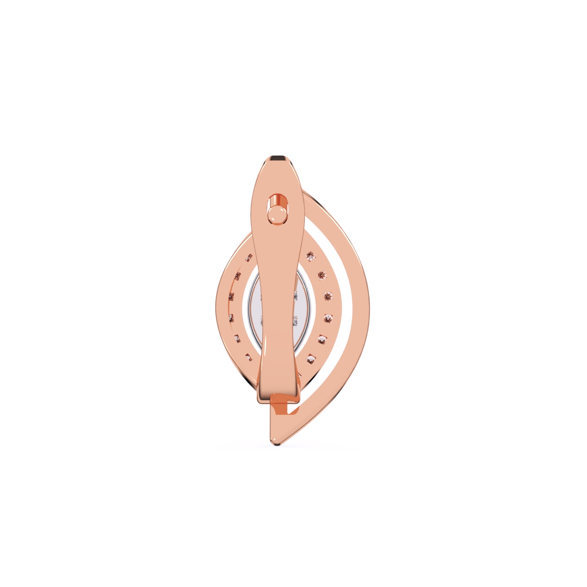 Trendy Leaf Style Cluster Hoop Earrings